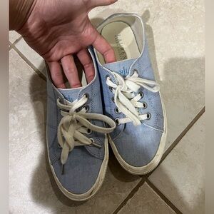 Lauren Ralph Lauren Jolie Blue Canvas Sneakers Women’s Size 8
